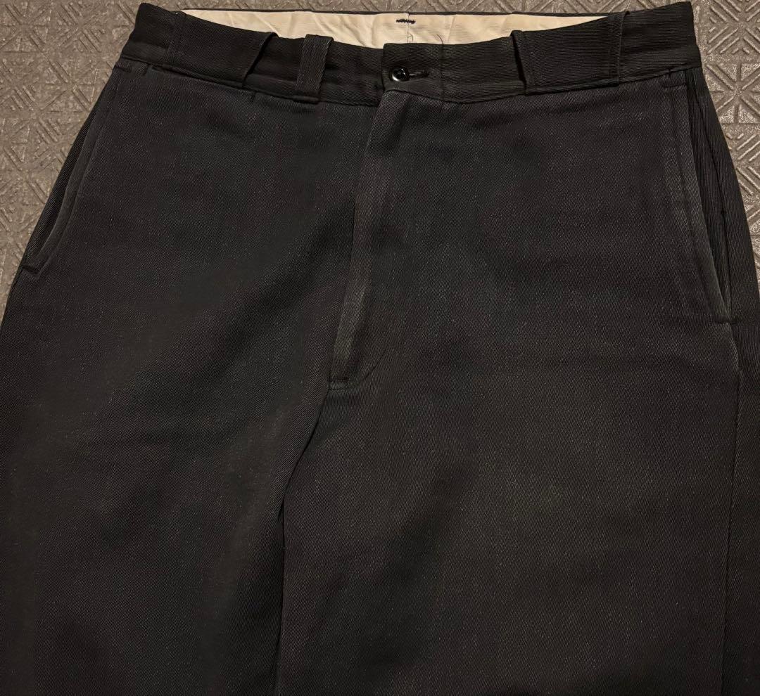 50s 60s ウィップコード 墨黒 オールコットン ブラック 菱形 希少美品