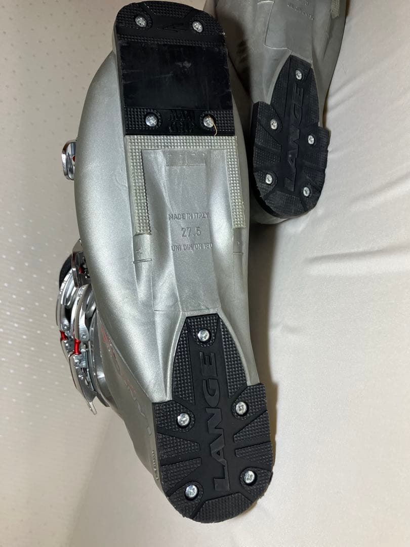 【美品】LANGE RRS80 スキー ブーツ シルバー