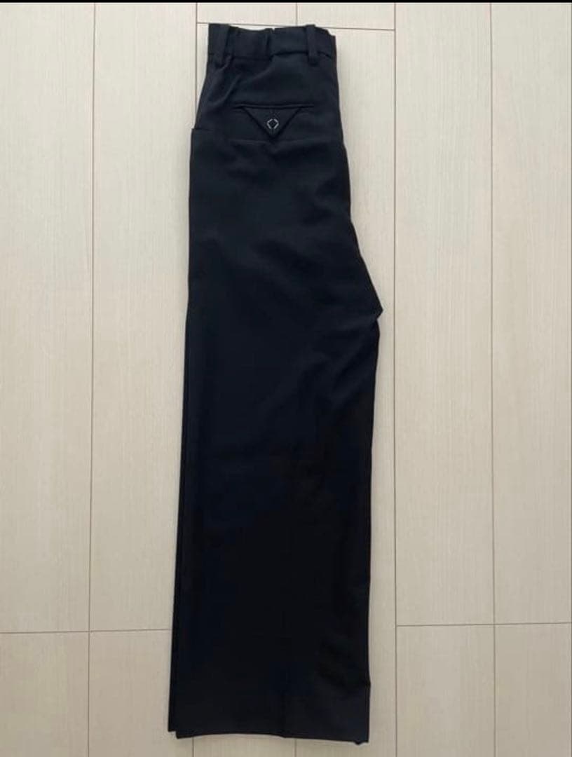 SUNSEA 20AW N.M THICKEND WIDE PANTS ブラック