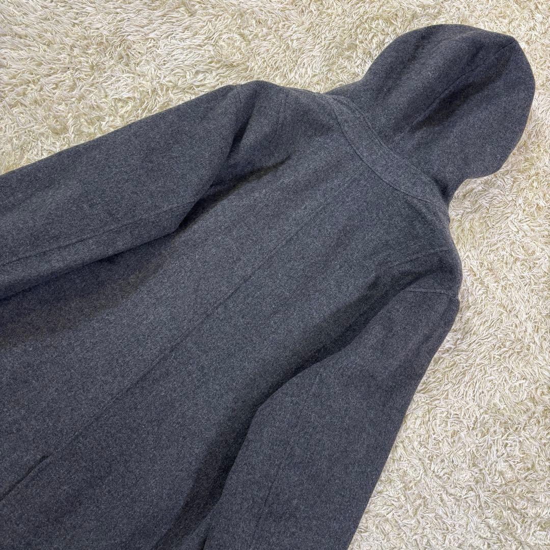 希少サイズ　23区　大きいサイズ　フーディッド　リバーウール　コート　50