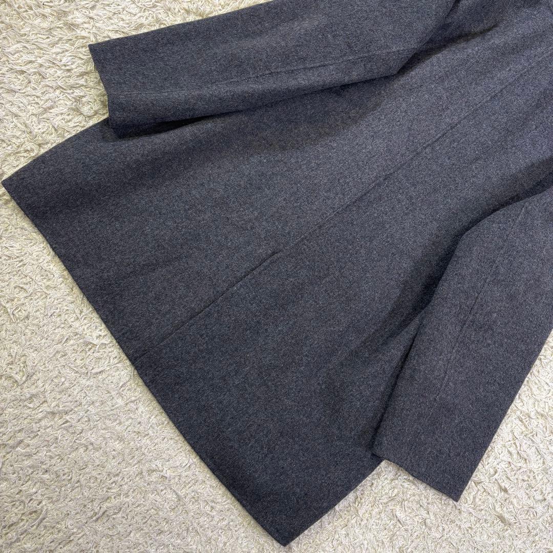 希少サイズ　23区　大きいサイズ　フーディッド　リバーウール　コート　50