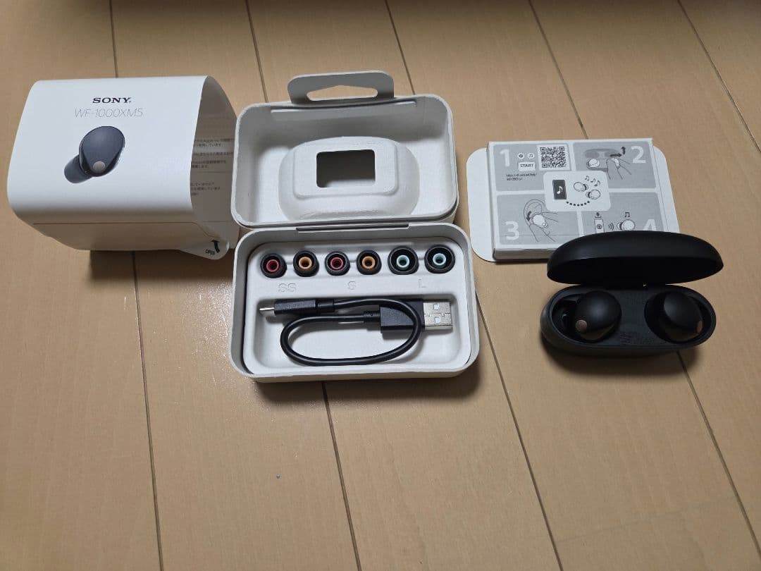 SONY WF-1000XM5 ブラック 付属品完備 イヤーピース未使用