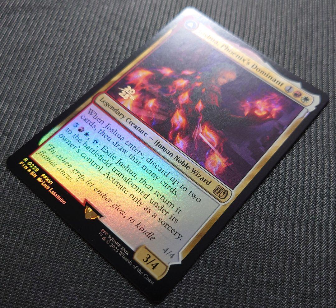 mtg 稀少エラー 反転ホロ フェニックスのドミナントジョシュア プロモFOIL