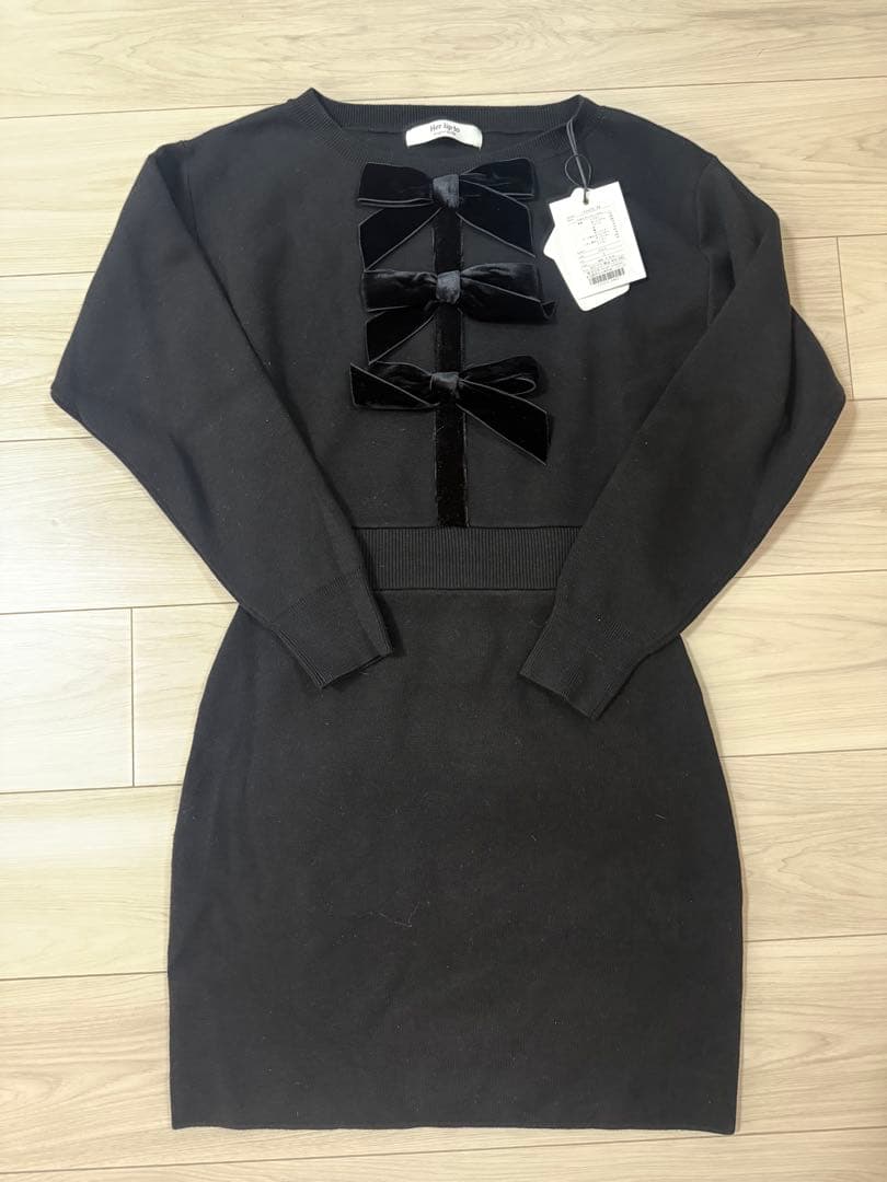 herlipto Simone Knit Mini Dress 試着のみタグ付き