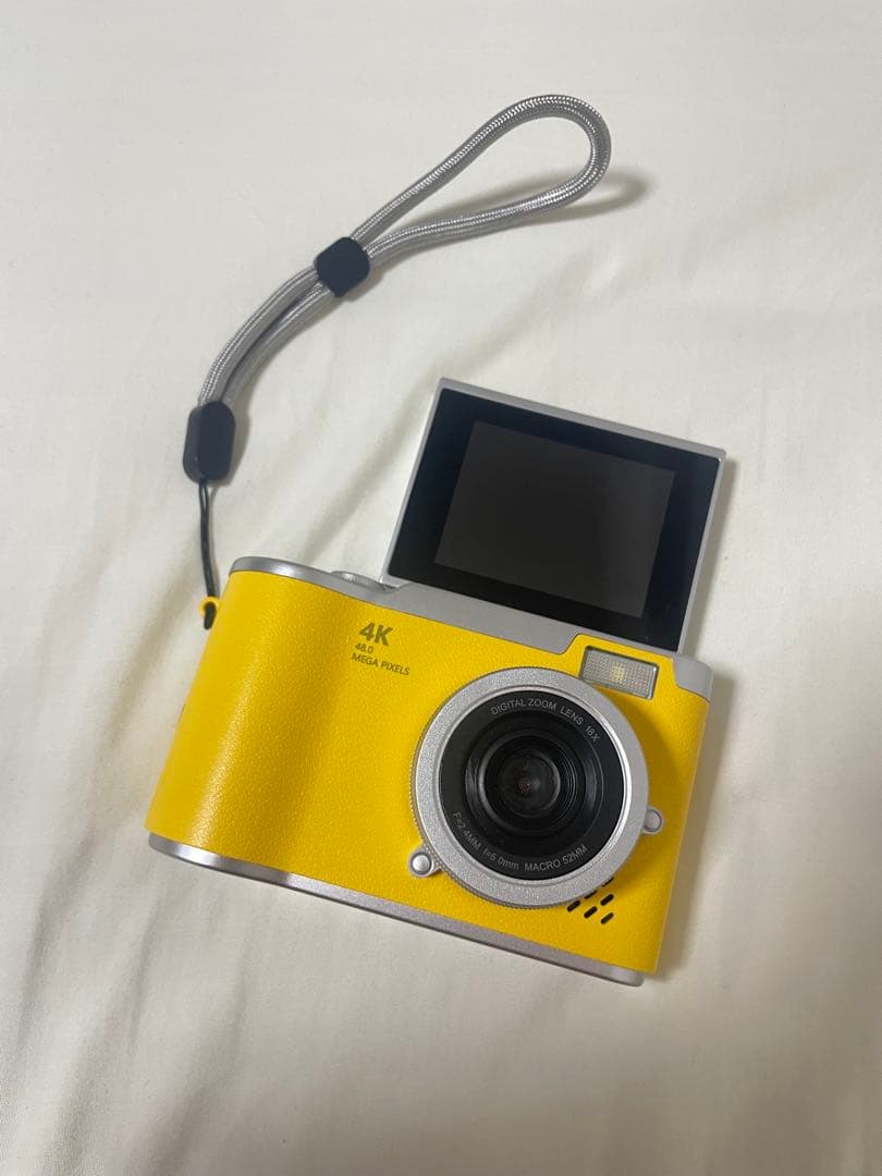 4Kコンパクトカメラ イエロー