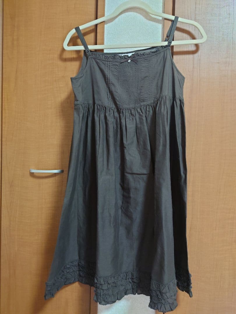 希少　PINKHOUSEピンクハウスの茶色のロングキャミソール