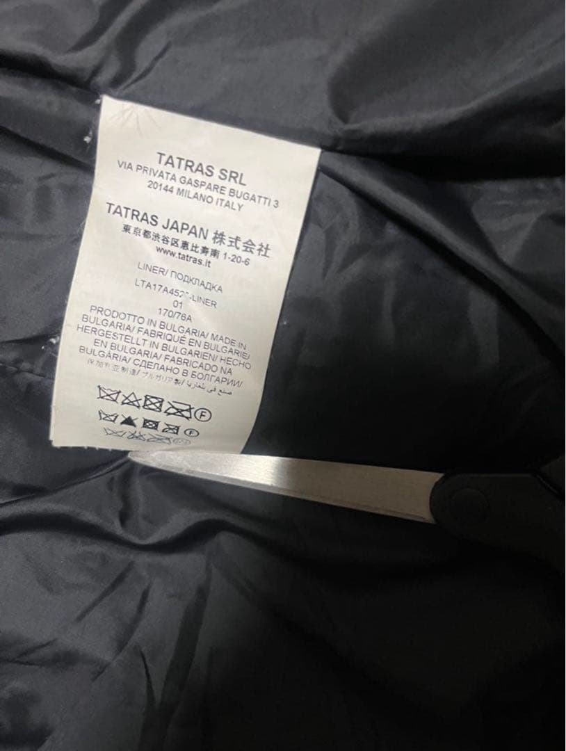 TATRASタトラス 3WAY モッズコート インナーダウン付 黒 レディース