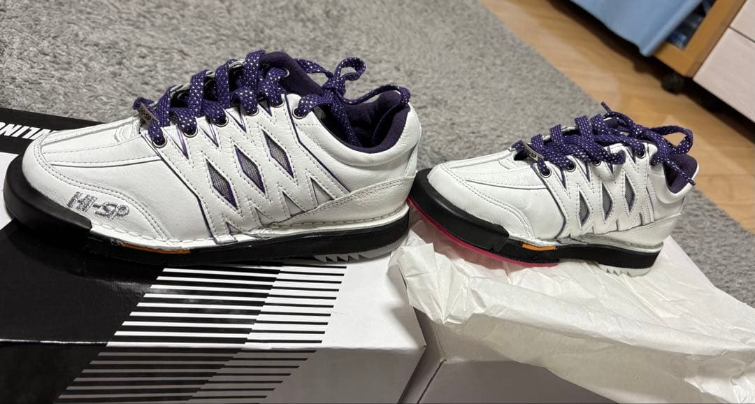 11-SP ボウリングシューズ 23.0cm ホワイト/パープル