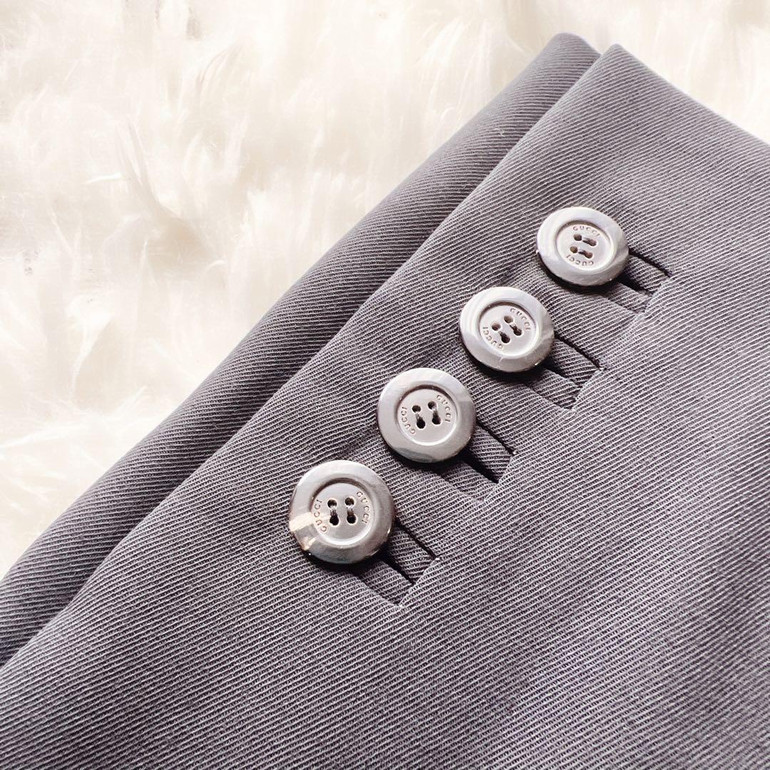 美品　GUCCIグッチ　スーツ　シンプル　フォーマル　ブラック　ウール　シングル