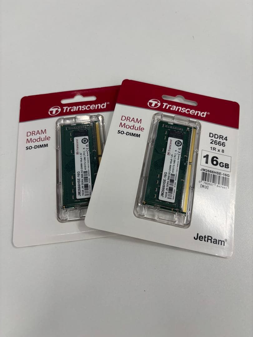 メモリー Transcend 16GB DDR4 2666MHz SO-DIMM