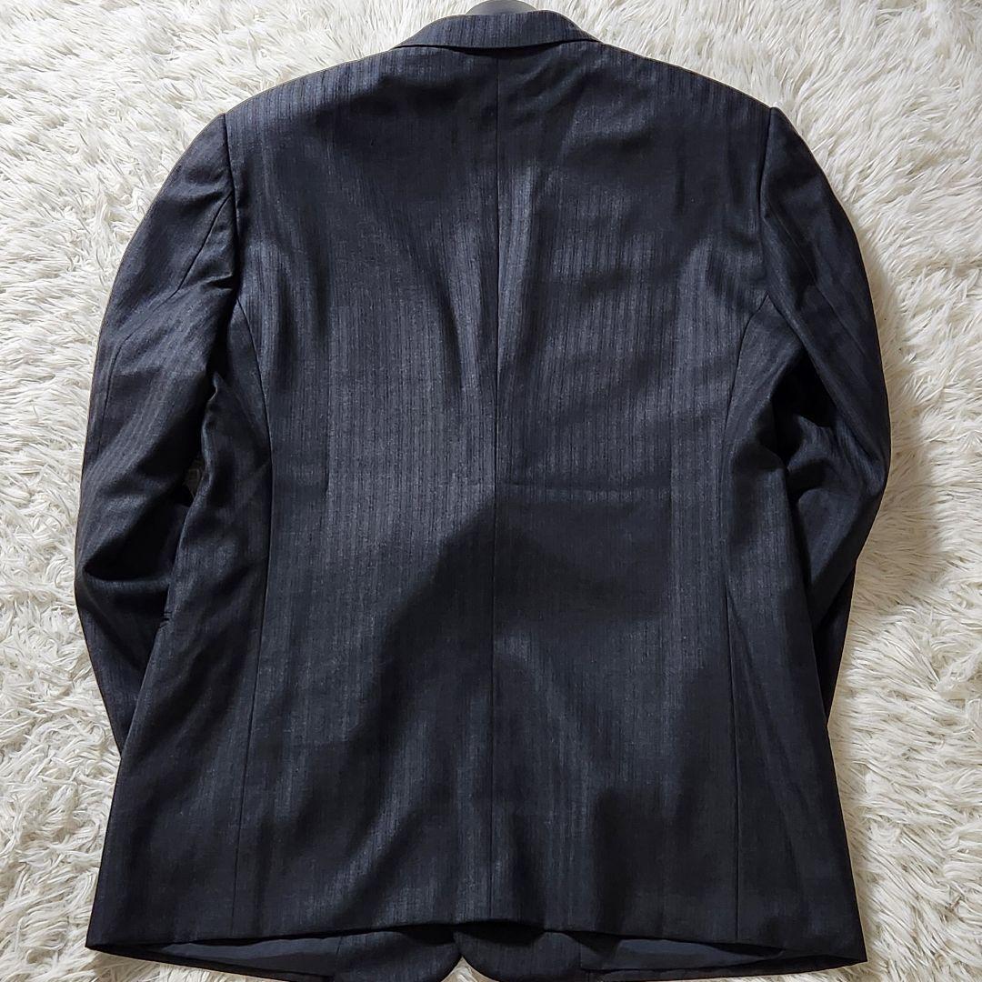 極美品✨XL相当 アルマーニコレツィオーニ スーツ シルク素材 ストライプ 52