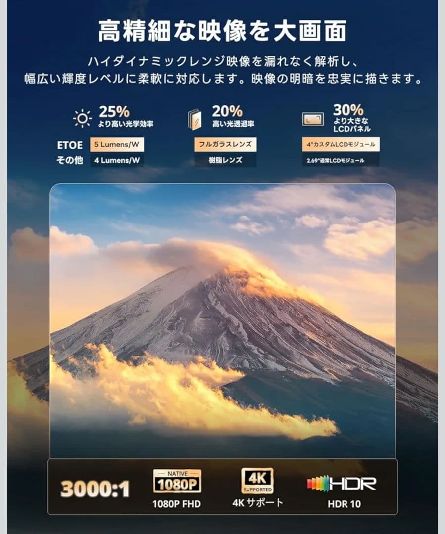 【最終価格】GoogleTV搭載・Netflix公式ライセンス プロジェクター