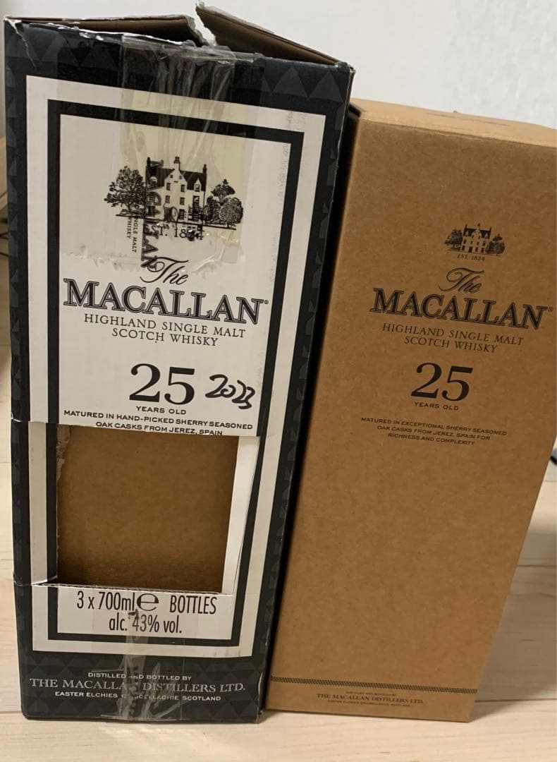 MACALLAN 25 リリース　2023年　化粧箱のみ　11個