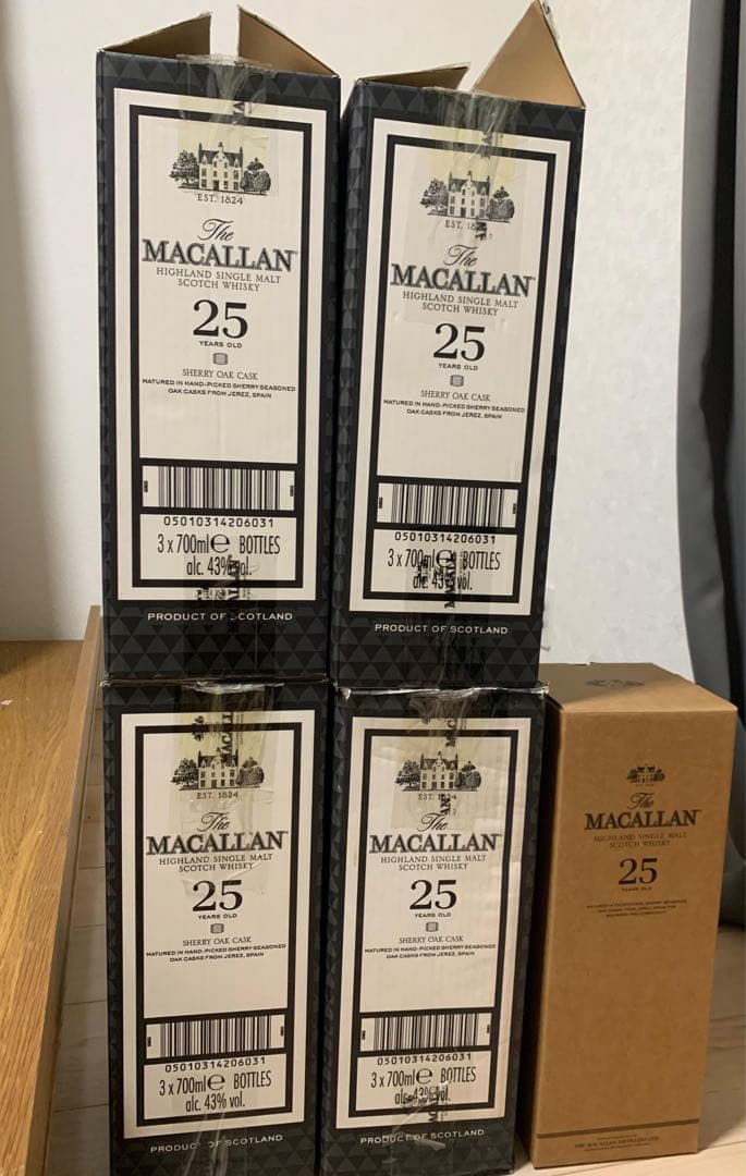MACALLAN 25 リリース　2023年　化粧箱のみ　11個