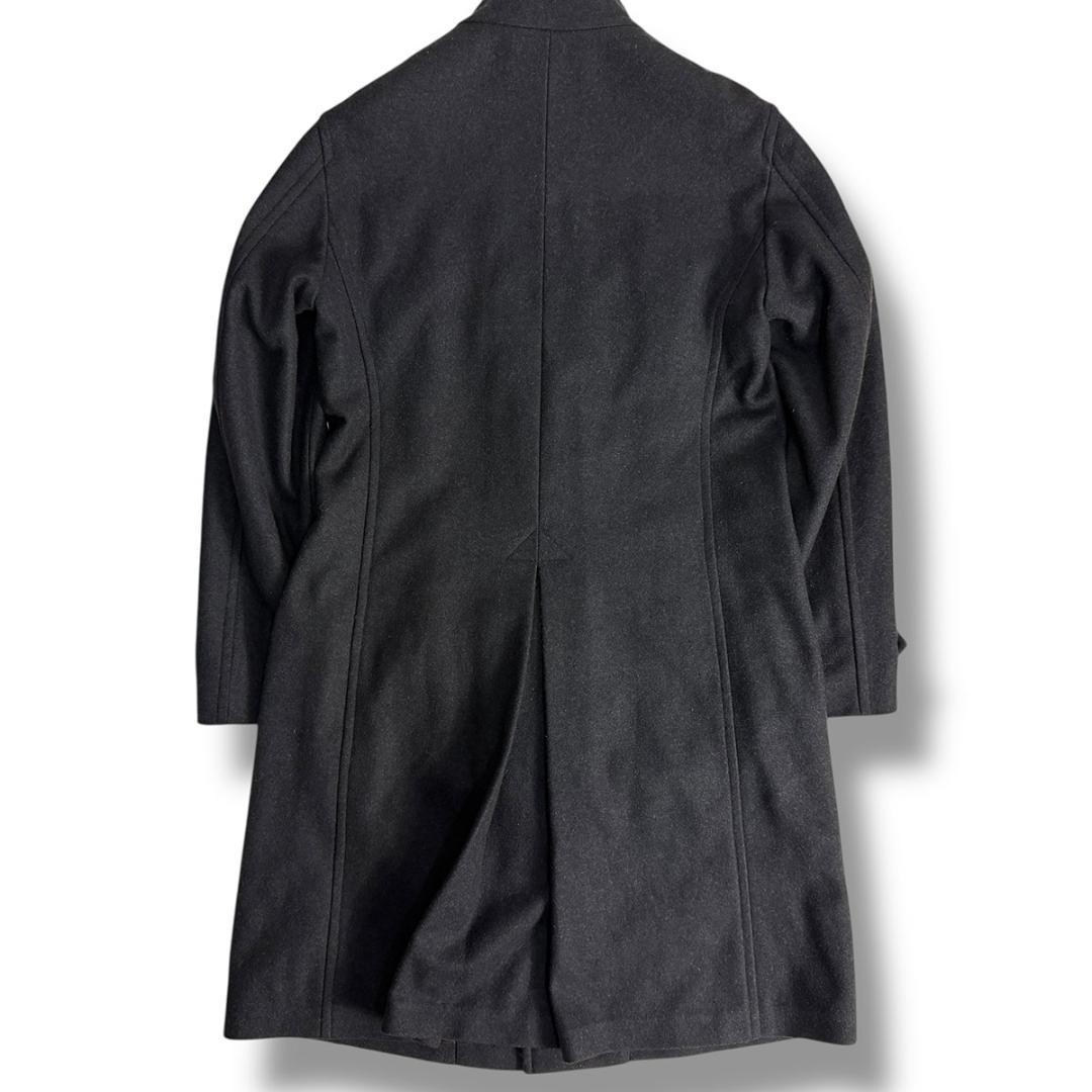 J3533 美品 アルマーニコレッツォーニ カシミヤ混スタンドカラーロングコート