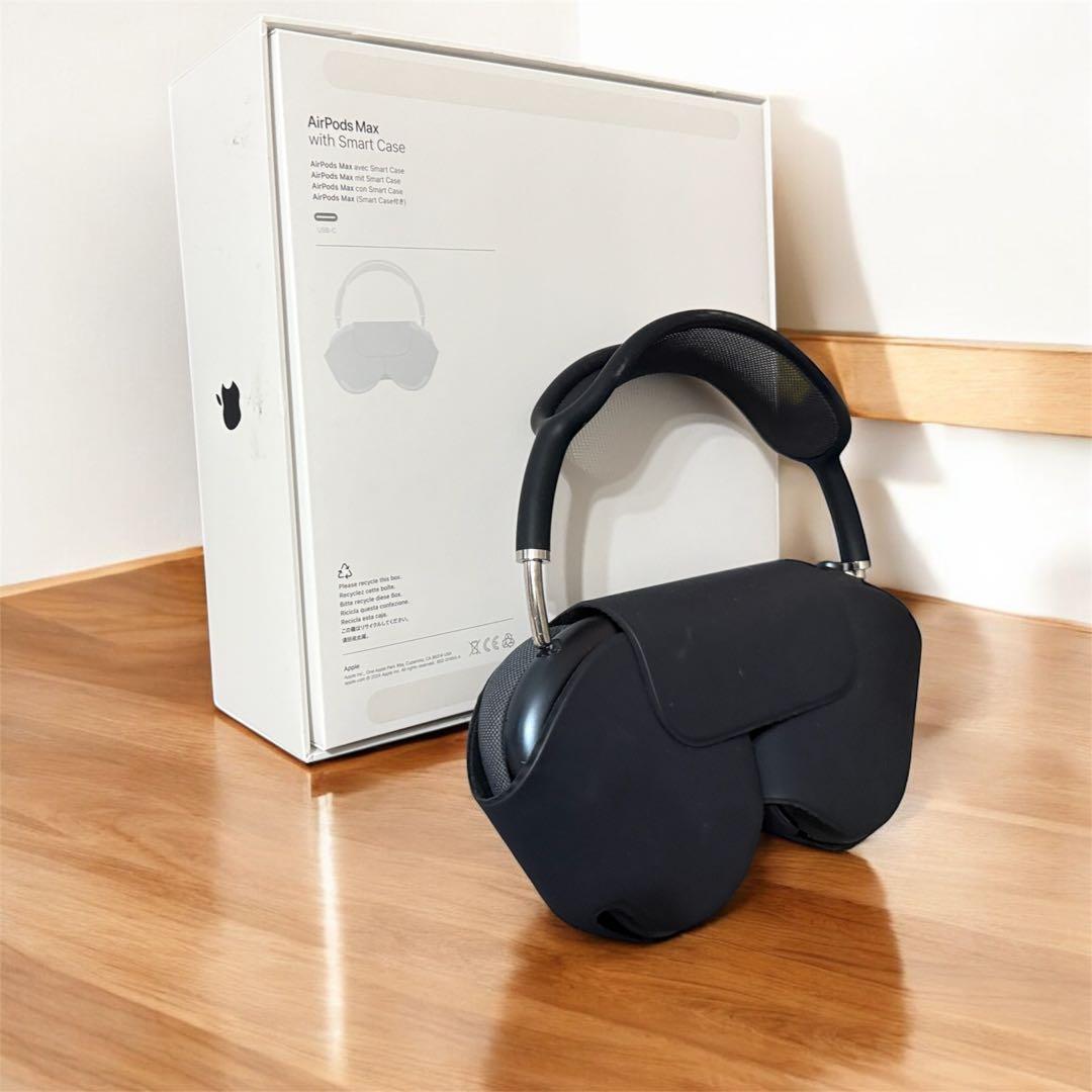 【中古・美品】AirPodsMax 第二世代ミッドナイト キズあり保証残りあり