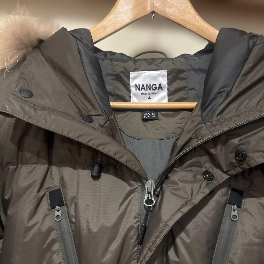 NANGA ファーダウンジャケット オリーブ