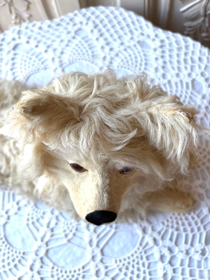 ♡パジャマドッグ　LOULOU フランスアンティーク　コンパニオンドッグ　布花付