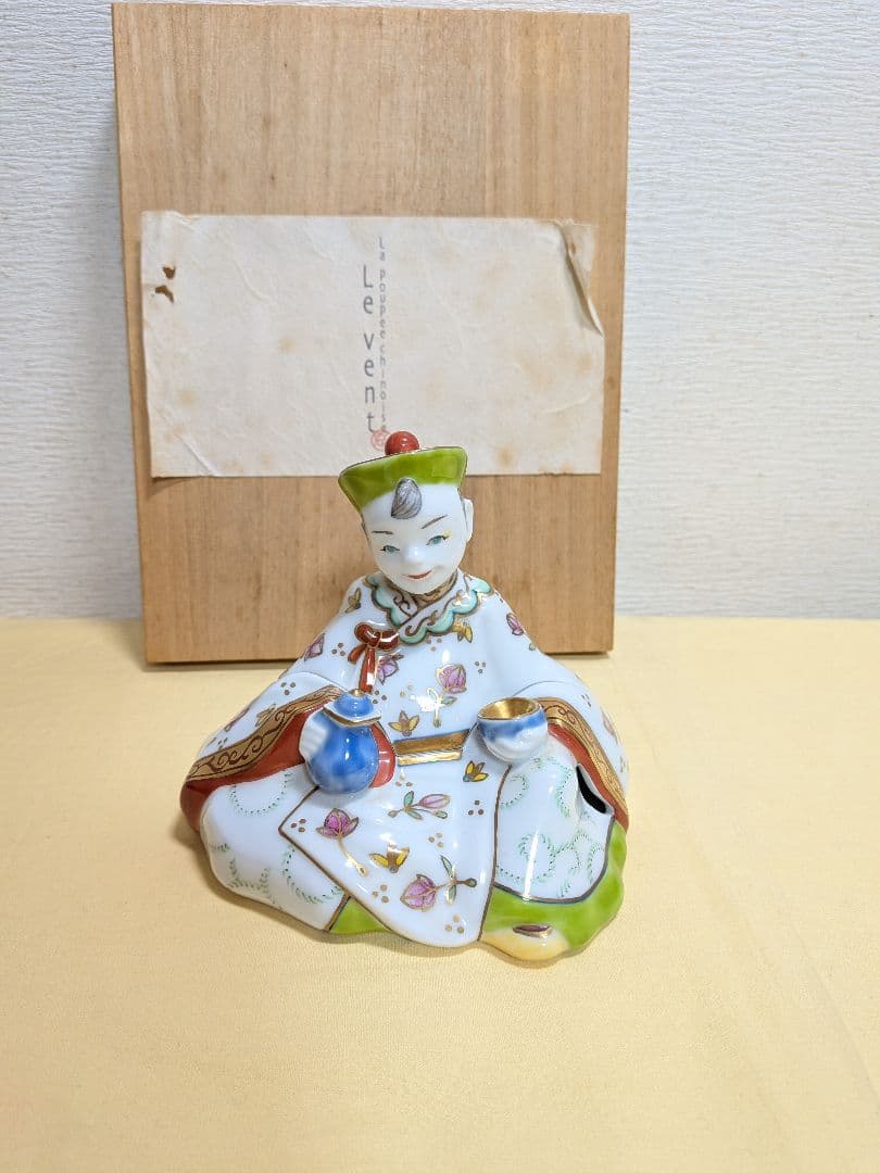 田川啓二　畑萬陶苑　鍋島焼　香炉　La poupee chinoise