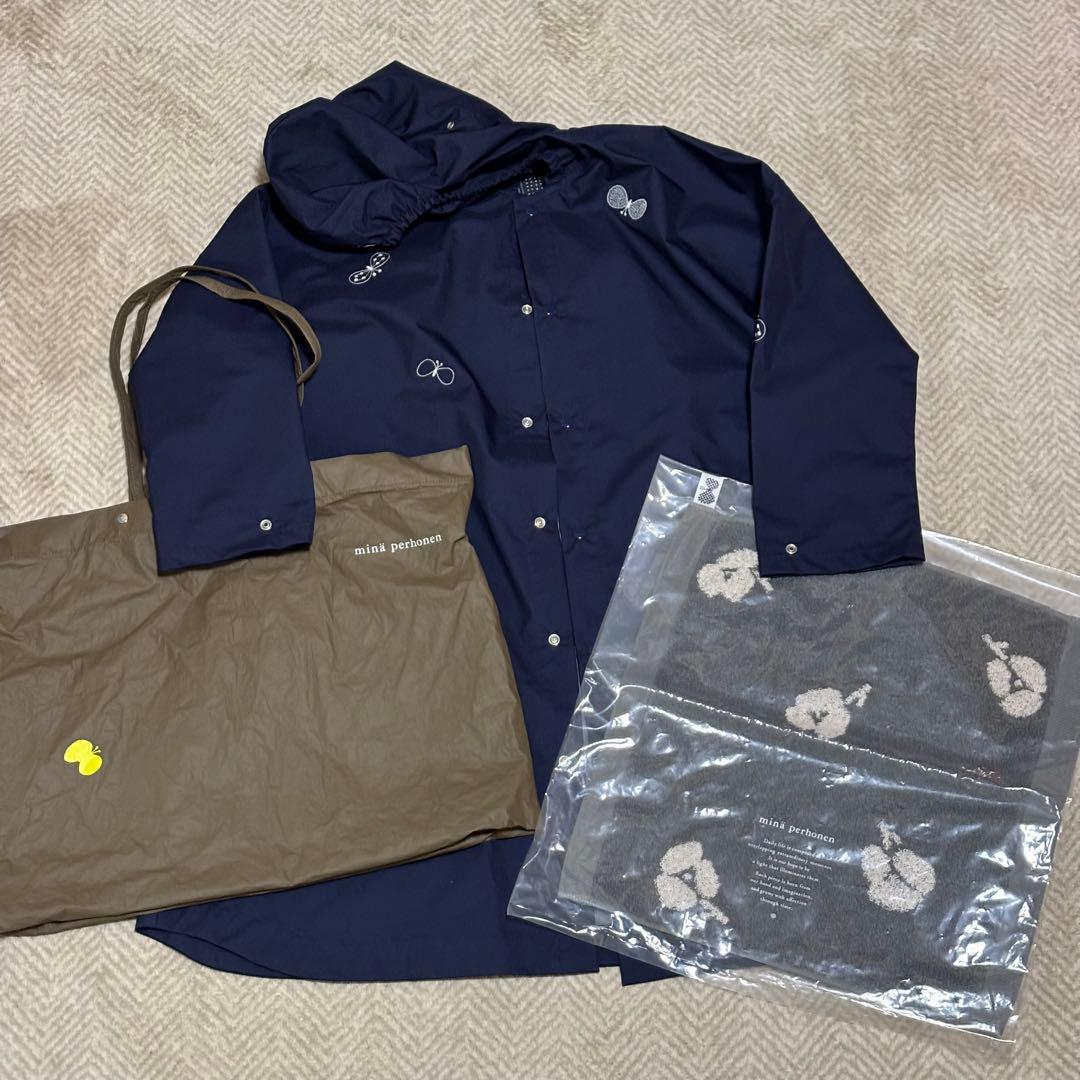 定価 : ¥19,800- ミナペルホネン レインコート 130 ＆タオル