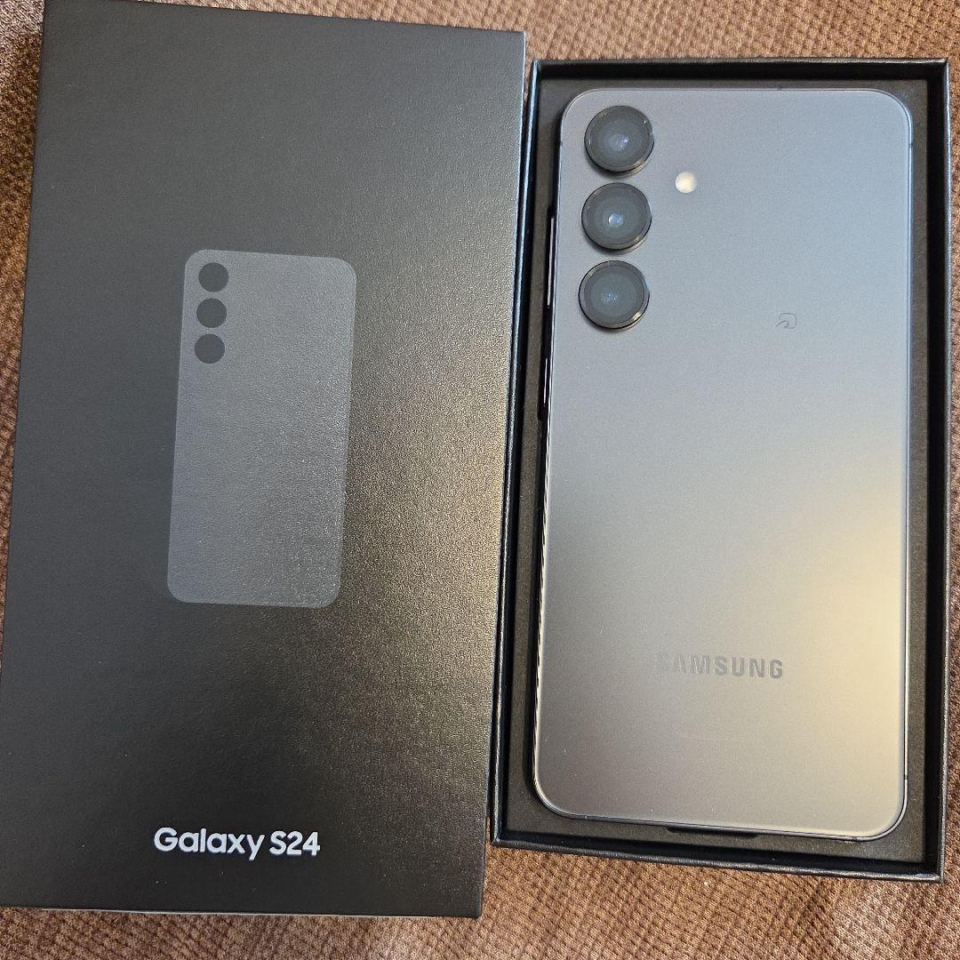 【超美品】Samsung Galaxy S24本体 箱付き　ブラック　シムフリー
