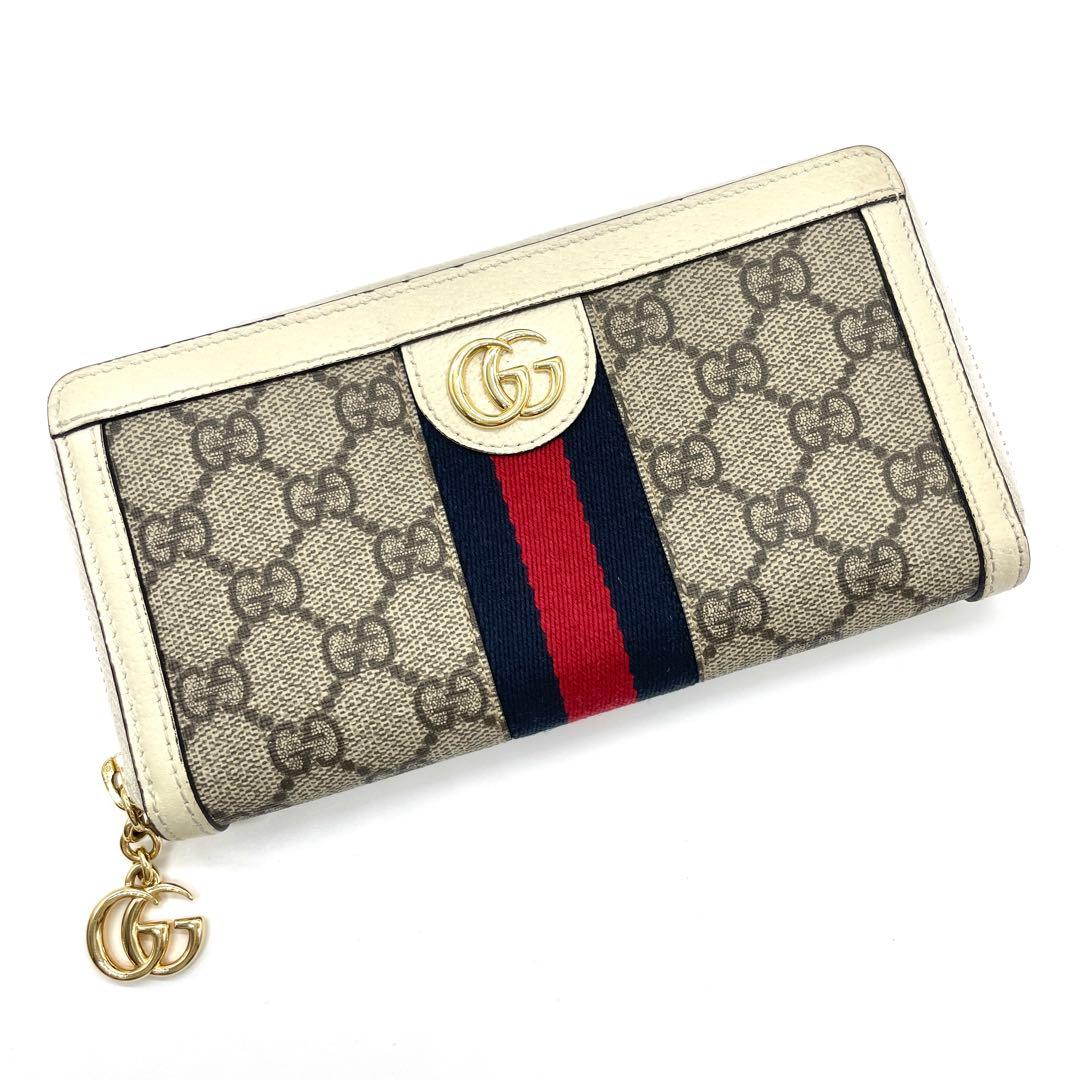 週末セール‼️グッチ オフィディア GG ジップアラウンドウォレット 523154