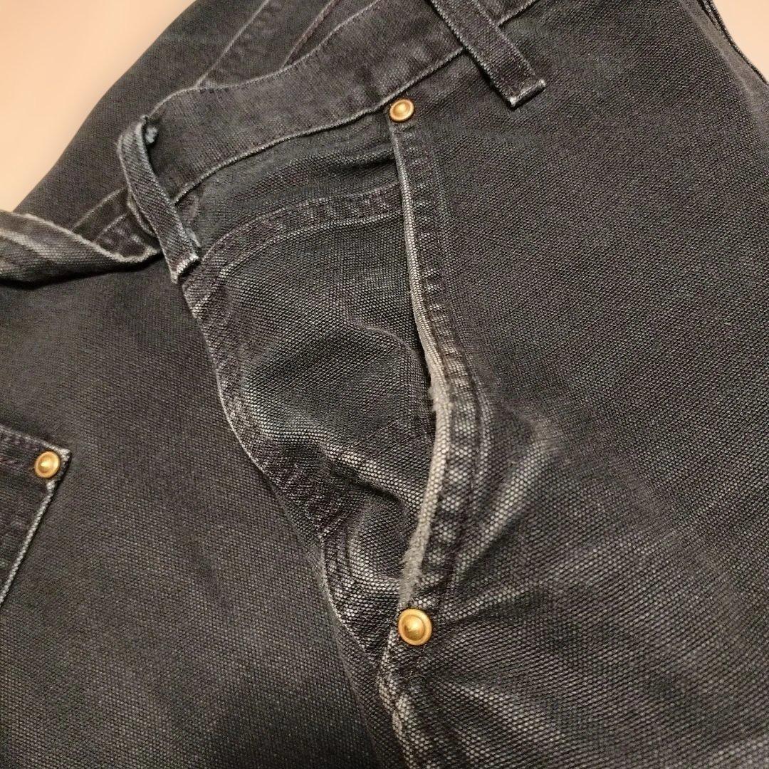 Carhartt B136 ダブルニー ワークパンツ ブラック フェード