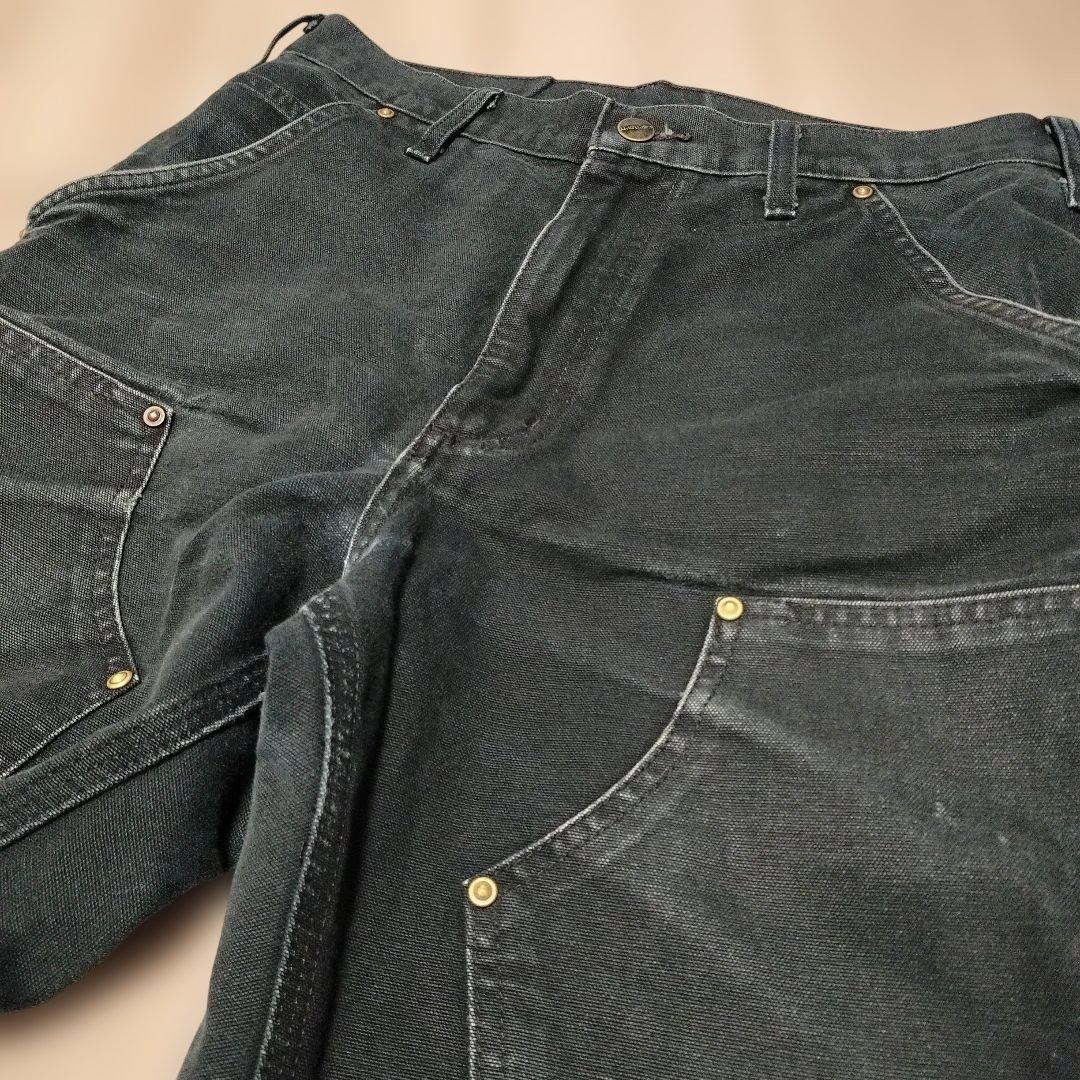 Carhartt B136 ダブルニー ワークパンツ ブラック フェード