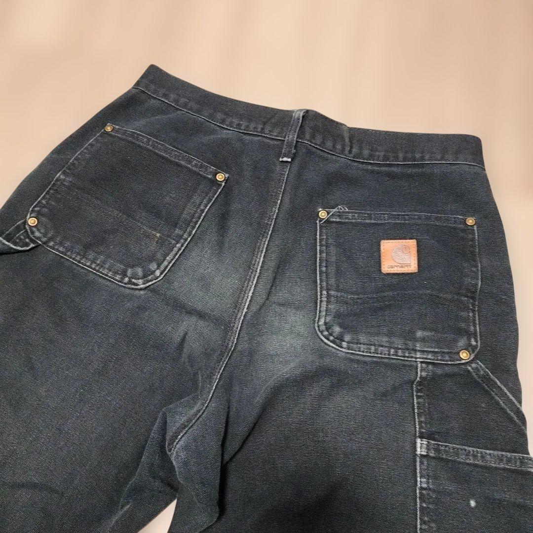 Carhartt B136 ダブルニー ワークパンツ ブラック フェード