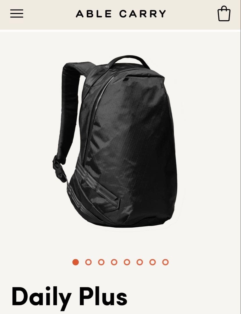 バッグ ABLE CARRY Daily Plus X-Pac Black