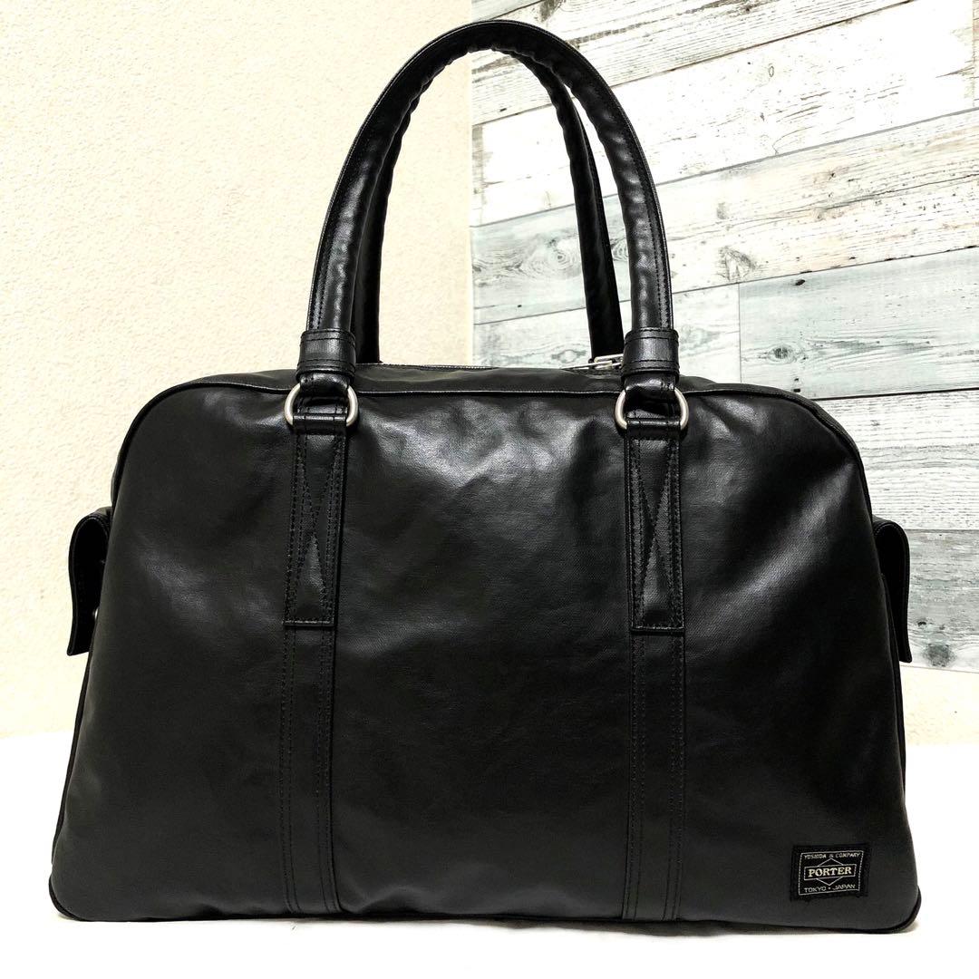 未使用級✨現行タグ ポーターフリースタイル ボストンバッグ黒 大容量 吉田カバン