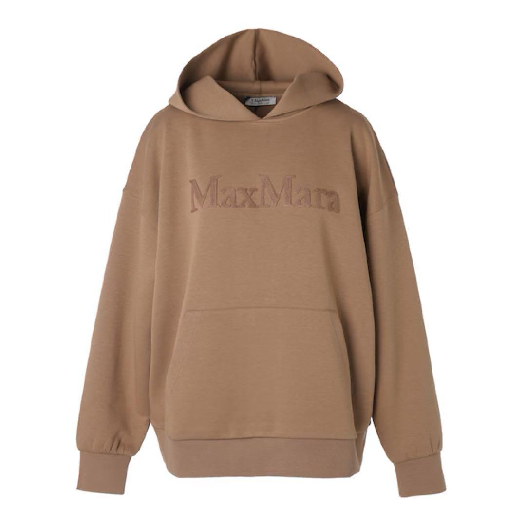 Max Mara ヴィズィエラ　コットンジャージーフーディ　キャメル