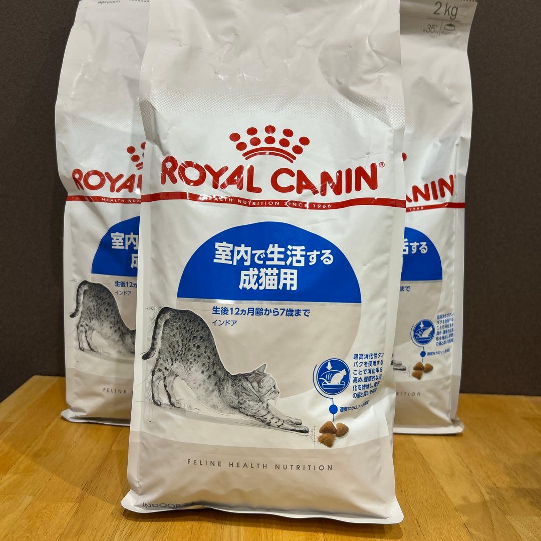 ち*！様 ロイヤルカナン 室内で生活する成猫用 インドア　2kg 3袋