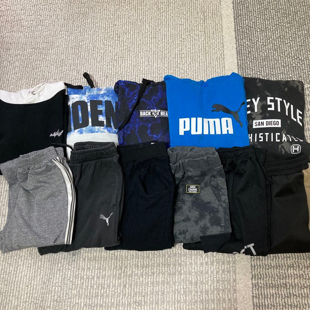 男の子まとめ売り パーカー 長ズボン 小学生〜中学生160〜170cm