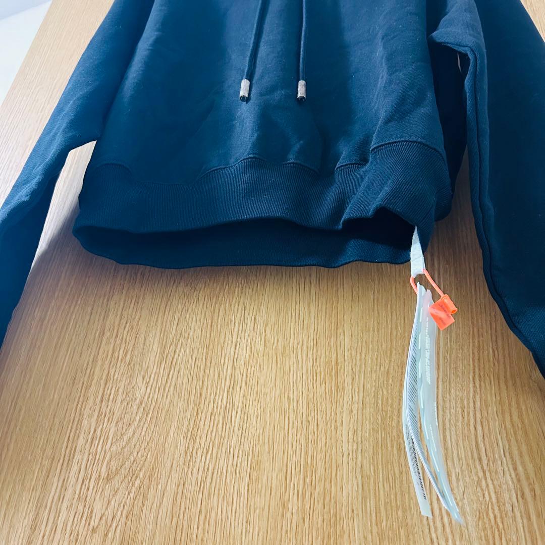 美品　希少　OFF-WHITE オフホワイト　パーカー　ブラック　オーバーサイズ