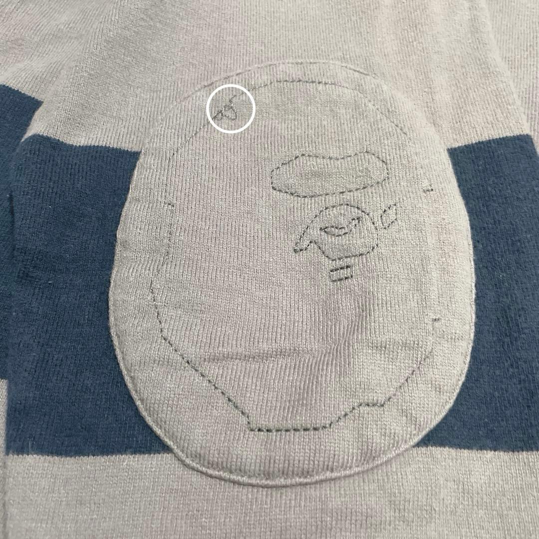 8月24日までA BATHING APE ラガーシャツ ボーダー キムタク