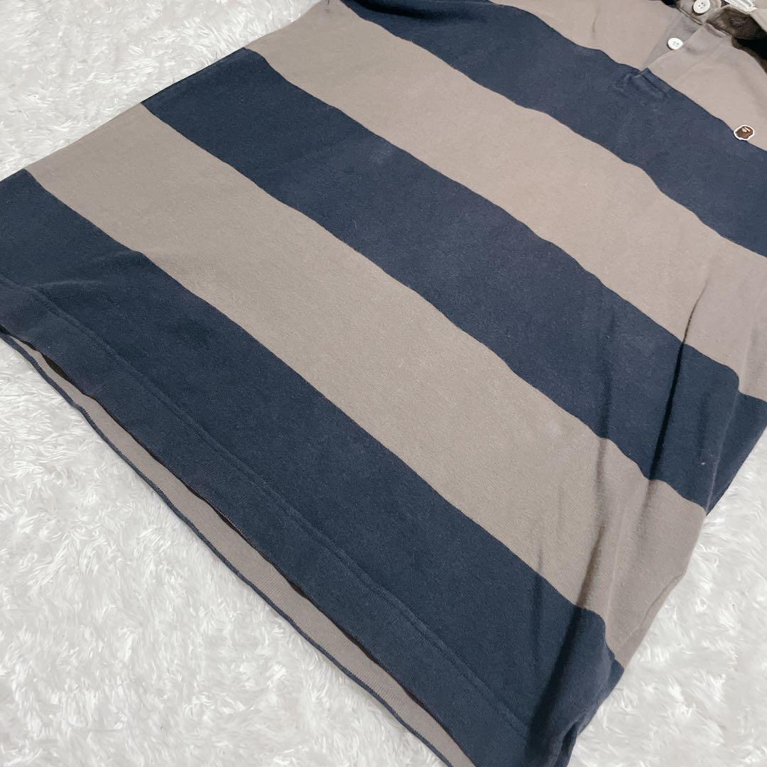 8月24日までA BATHING APE ラガーシャツ ボーダー キムタク