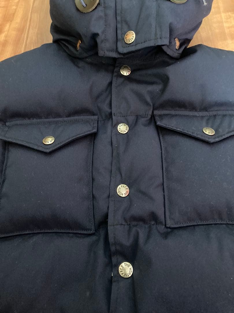 ノースフェイス　パープルレーベル フーデッドシェラベスト　ネイビー　サイズS