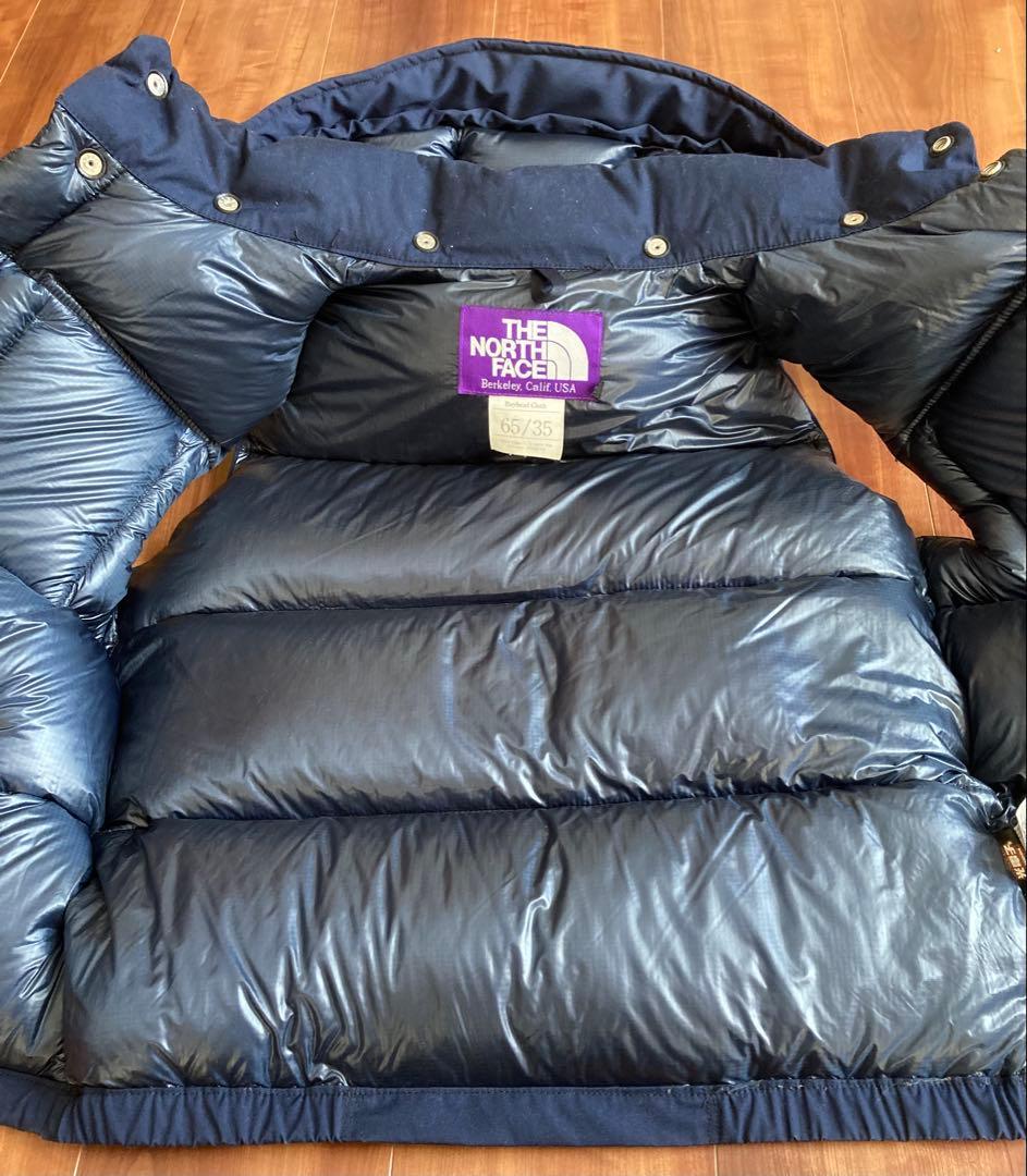 ノースフェイス　パープルレーベル フーデッドシェラベスト　ネイビー　サイズS