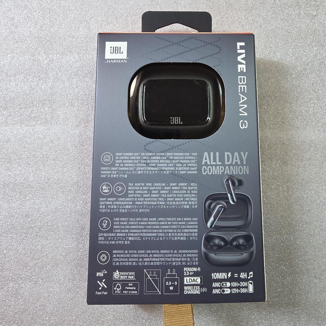 最終値下げ　　JBL LIVE BEAM 3 ワイヤレスイヤホン ブラック
