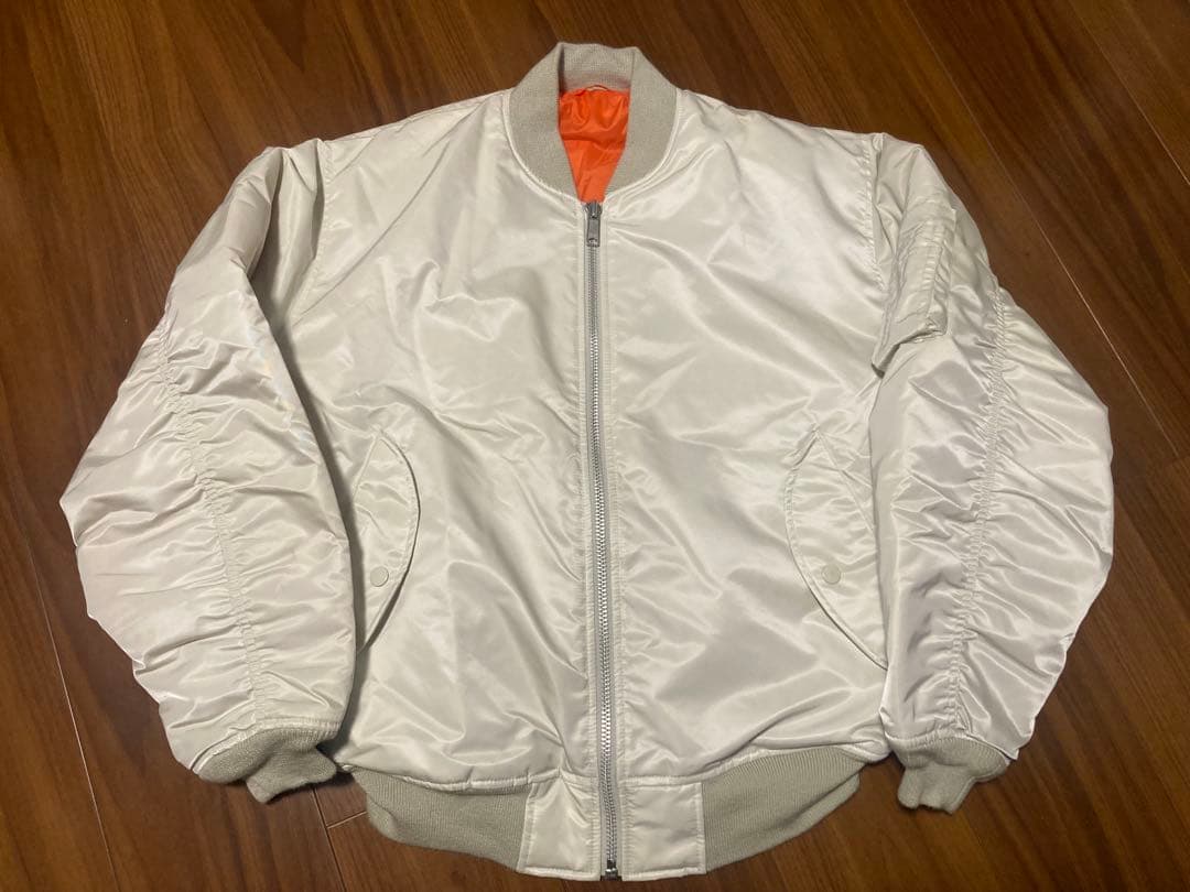 オールドユニクロ紺タグＭA1 希少カラーホワイト系サイズL