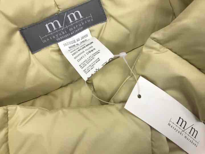 新品ミリマサユキマルカワm/mダウンケープベストポンチョジャケットスヌード襟巻き