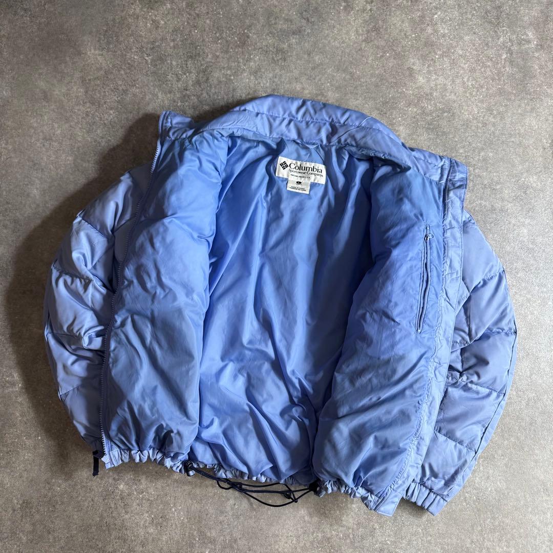 columbia short down jacket 水色 日本未発売モデル
