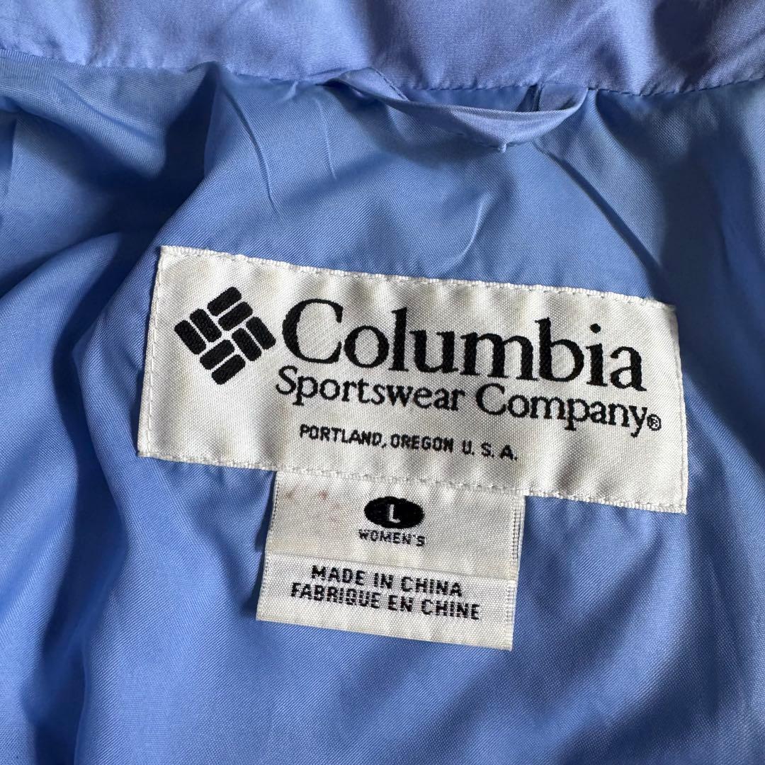 columbia short down jacket 水色 日本未発売モデル