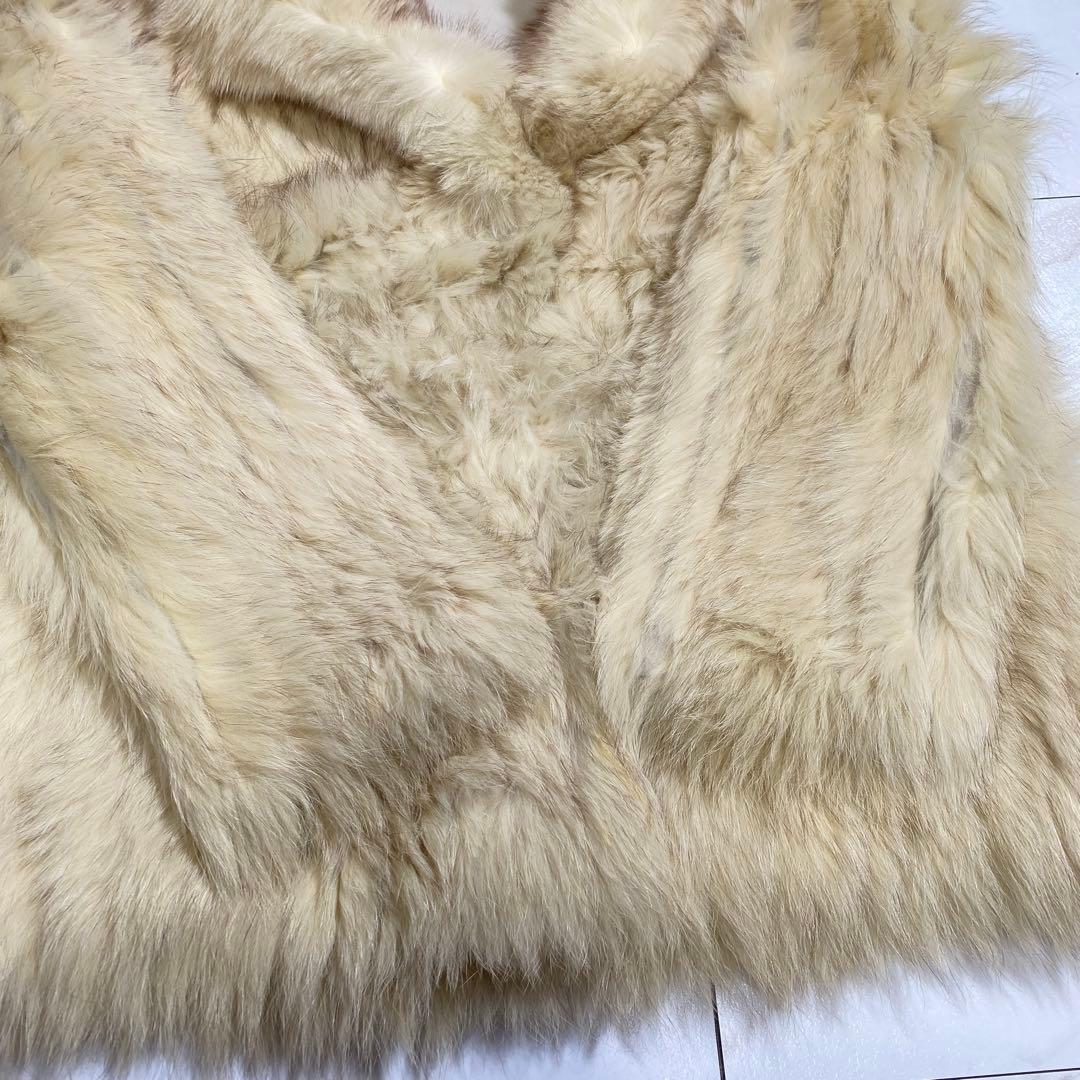 銀サガ サガフォックスファーコート もふもふ　高級毛皮 大きいサイズ XL