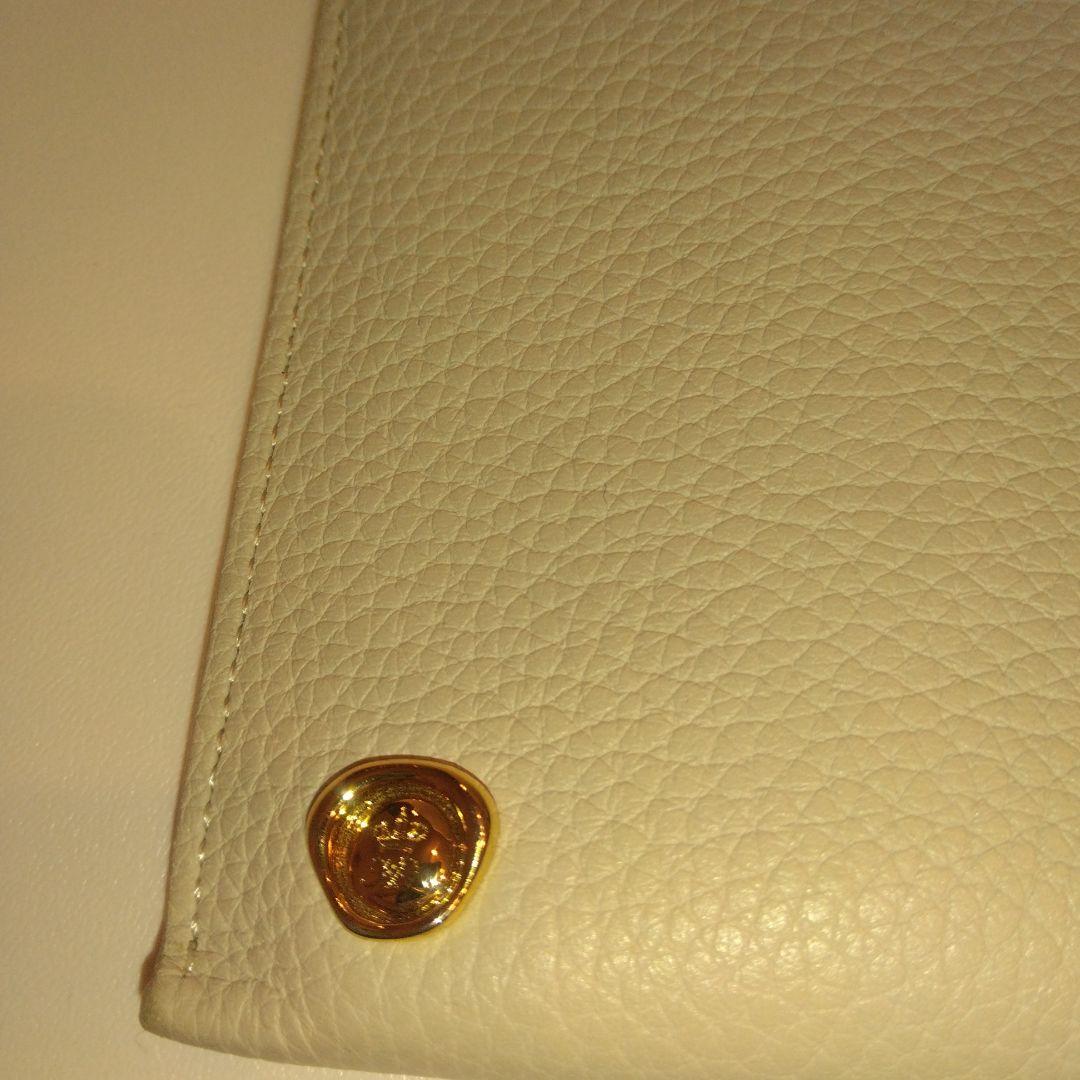 【未使用品級】ADMJ スワロフスキー 　長財布 　ビジュー　グレージュ系