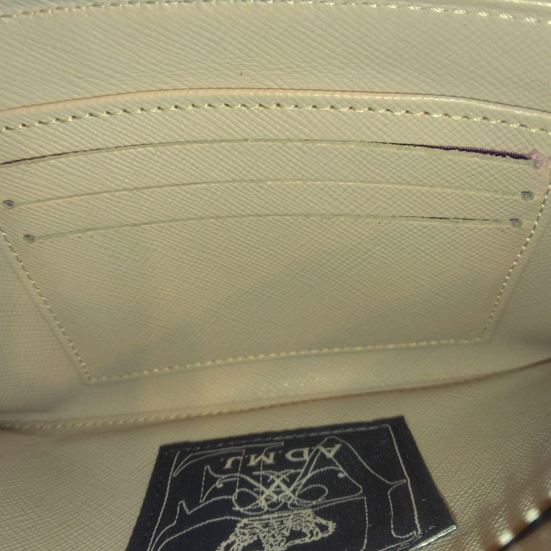 【未使用品級】ADMJ スワロフスキー 　長財布 　ビジュー　グレージュ系