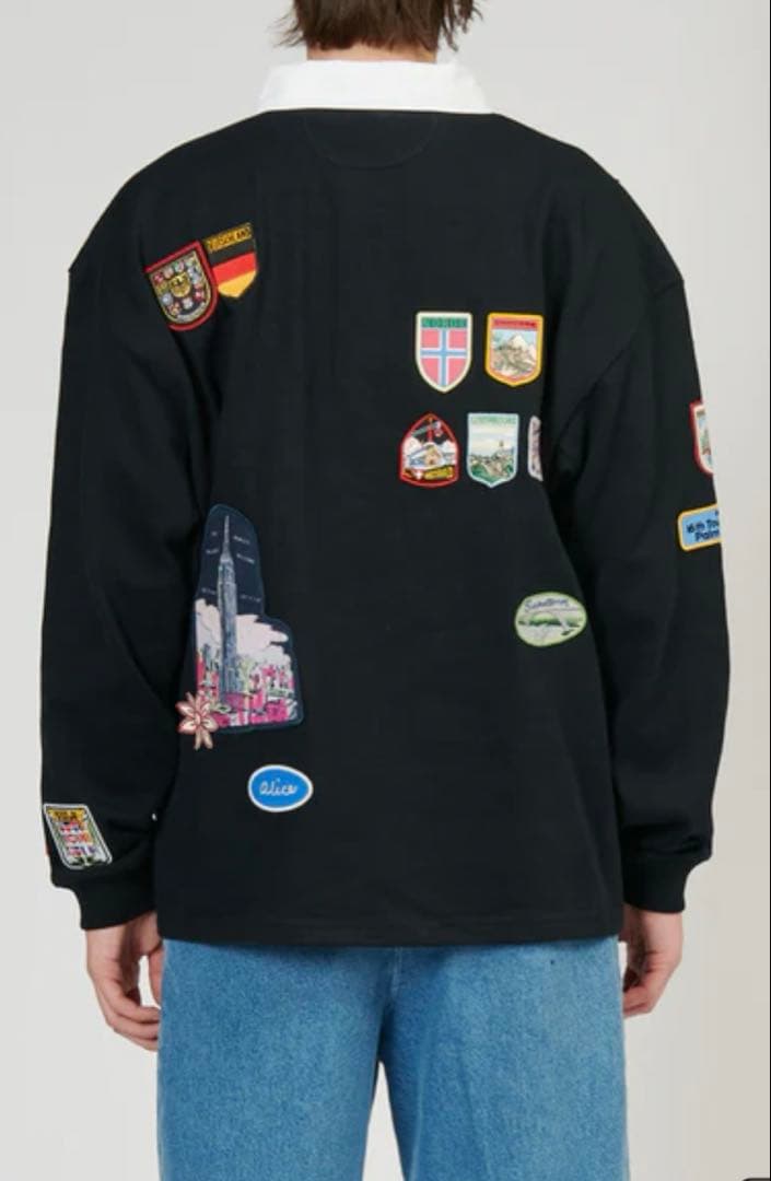 ウェア BODE MULTI-PATCH RUGBY SHIRT