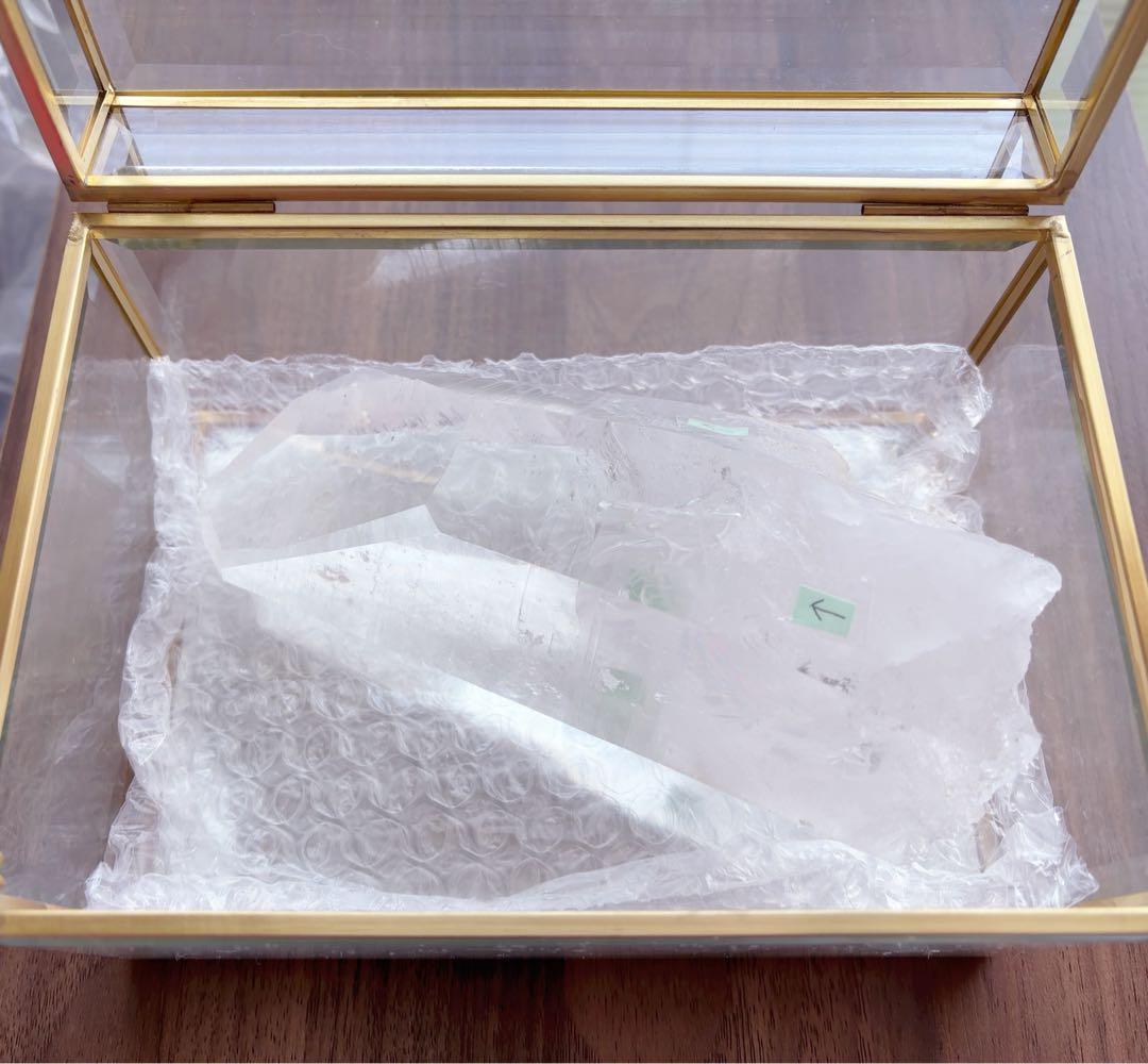 【即購入可】【特大841g】ブラジル•バイーア州産レムリアンシードクリスタル原石