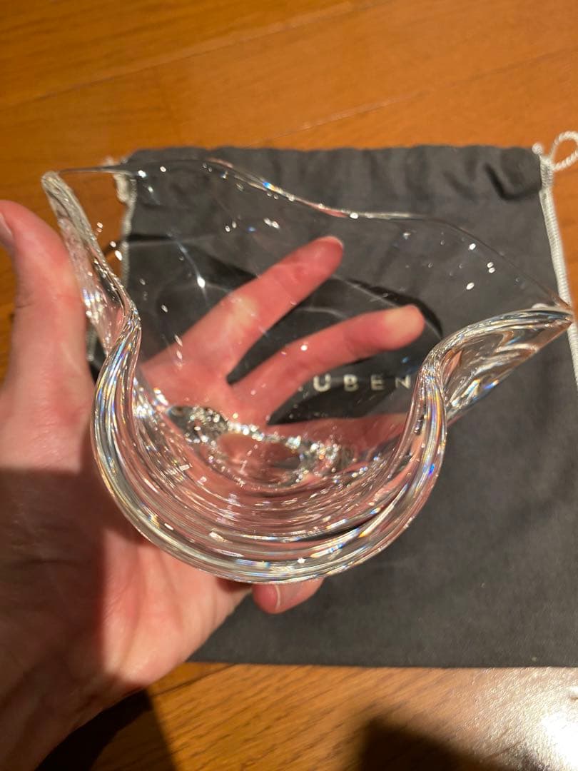 STEUBEN クリスタル　ペーパーウェイト　入れ物　セット